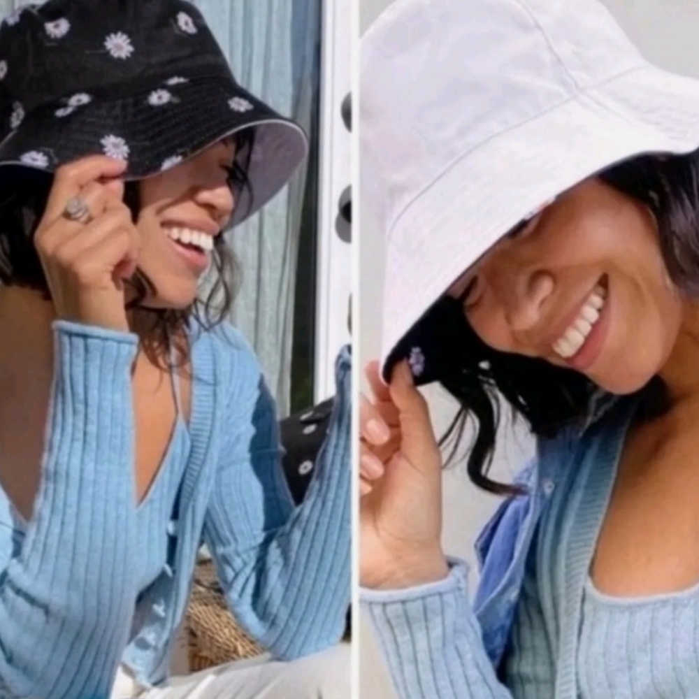 Alice + Olive Reversible Bucket Hat Daisy Print
